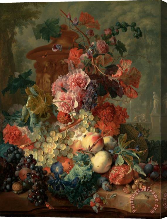 Jan van Huysum  Fruit Piece Stretched Canvas Painting / Canvas Art
