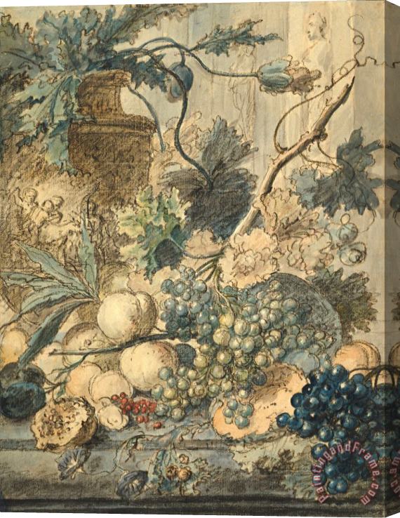 Jan Van Huysum Still Life with Fruit Stretched Canvas Painting / Canvas Art