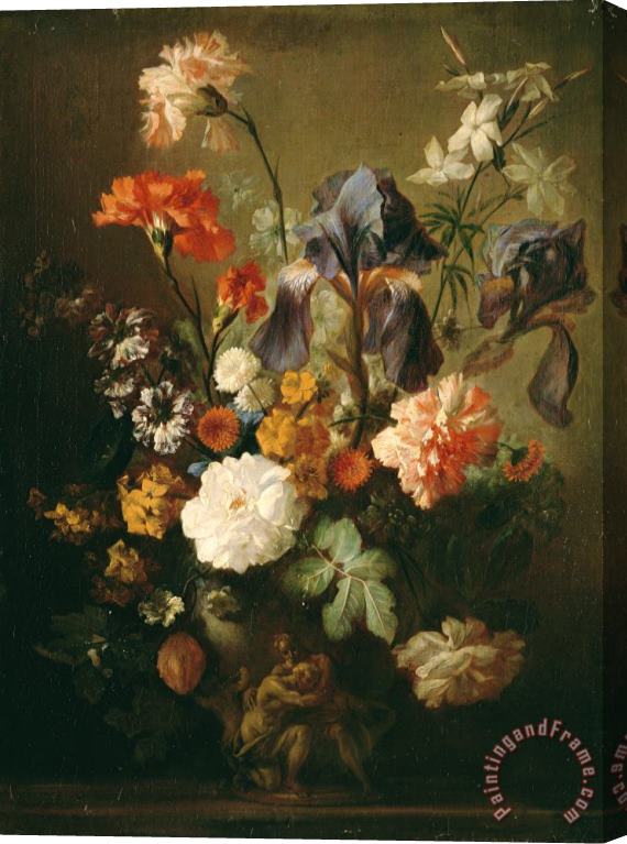 Jan Van Huysum Vase of Flowers Stretched Canvas Painting / Canvas Art