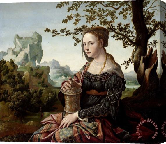 Jan Van Scorel Schoorl Mary Magdalene Stretched Canvas Painting / Canvas Art