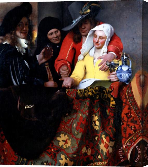 Jan Vermeer The Procuress Stretched Canvas Painting / Canvas Art