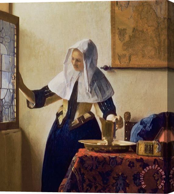 Jan Vermeer Young Woman with a Water Jug Stretched Canvas Print / Canvas Art