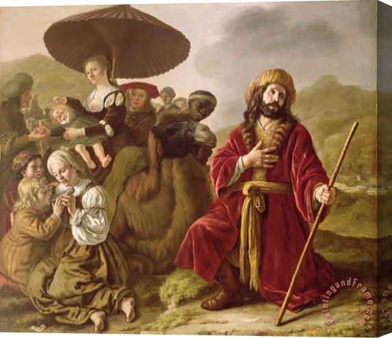Jan Victoors Jacob Seeking Forgiveness of Esau Stretched Canvas Painting / Canvas Art