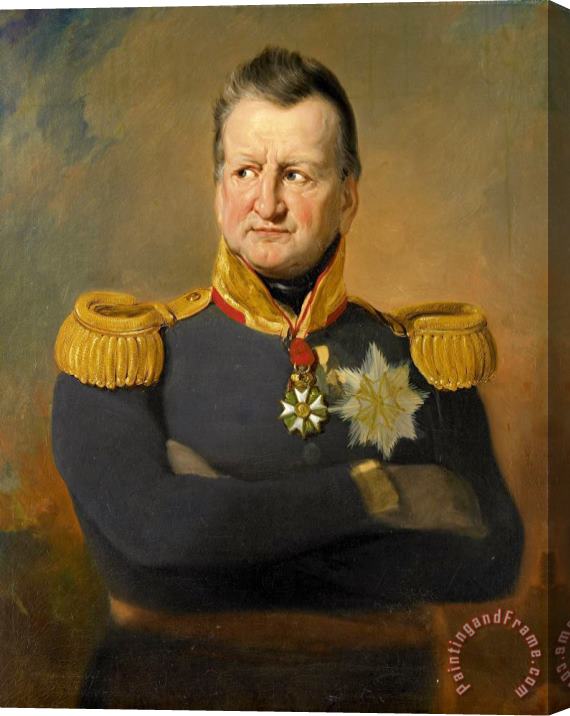 Jan Willem Pieneman Portrait of Baron David Hendrik Chasse, Lieutenant General Stretched Canvas Painting / Canvas Art