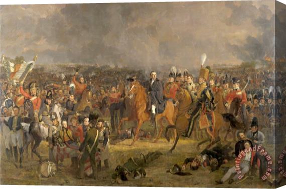 Jan Willem Pieneman The Battle of Waterloo Stretched Canvas Painting / Canvas Art