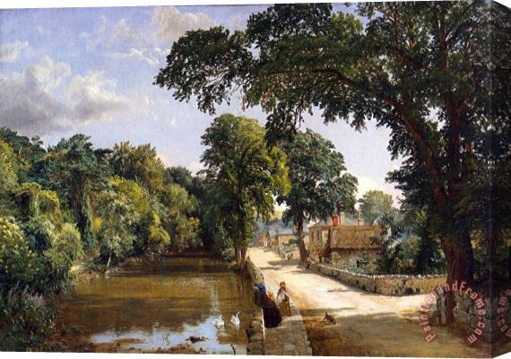 Jasper Francis Cropsey Bonchurch Isle of Wight Stretched Canvas Print / Canvas Art