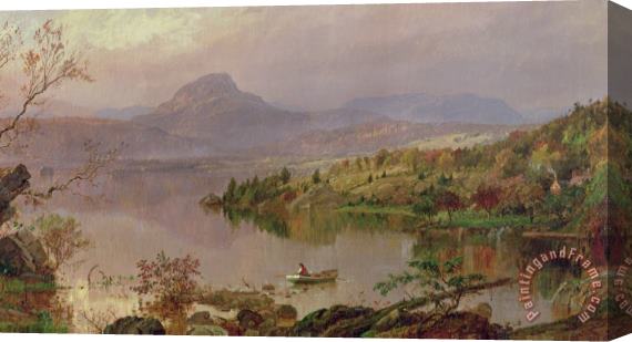 Jasper Francis Cropsey Sugarloaf from Wickham Lake Stretched Canvas Print / Canvas Art