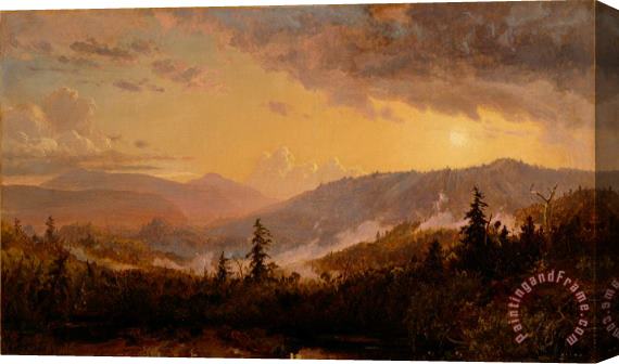 Jasper Francis Cropsey Sunset after a Storm in the Catskill Mountains Stretched Canvas Painting / Canvas Art