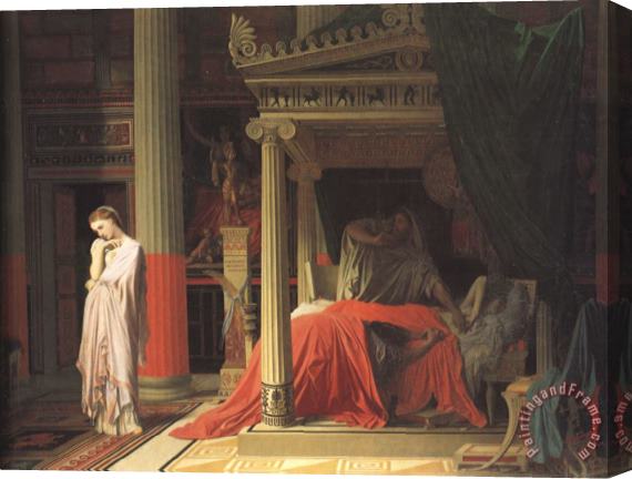 Jean Auguste Dominique Ingres Antiochus And Stratonice Stretched Canvas Painting / Canvas Art