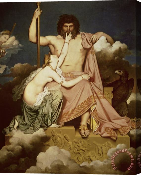 Jean Auguste Dominique Ingres Jupiter And Thetis Stretched Canvas Print / Canvas Art