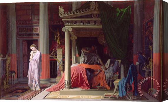 Jean Auguste Dominique Ingres La Maladie D'antiochus, Ou Antiochus Et Stratonice Stretched Canvas Painting / Canvas Art