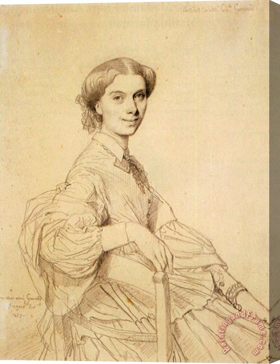 Jean Auguste Dominique Ingres Madame Charles Gounod, Born Anna Zimmermann Stretched Canvas Print / Canvas Art