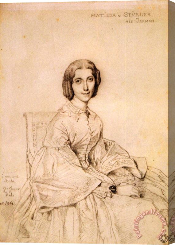 Jean Auguste Dominique Ingres Madame Franz Adolf Von Stuerler, Born Matilda Jarman Stretched Canvas Print / Canvas Art