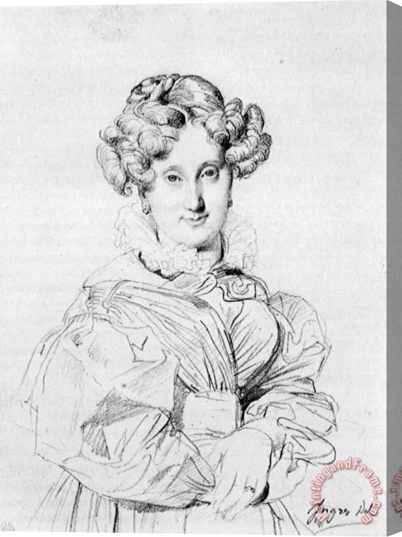 Jean Auguste Dominique Ingres Madame Louis Francois Godinot, Born Victoire Pauline Thiolliere De L'isle Stretched Canvas Print / Canvas Art