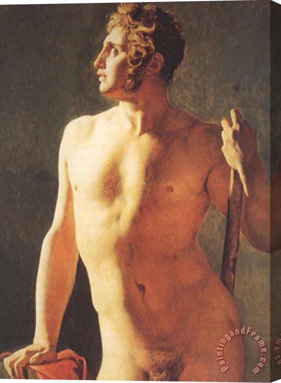 Jean Auguste Dominique Ingres Male Torso Stretched Canvas Painting / Canvas Art