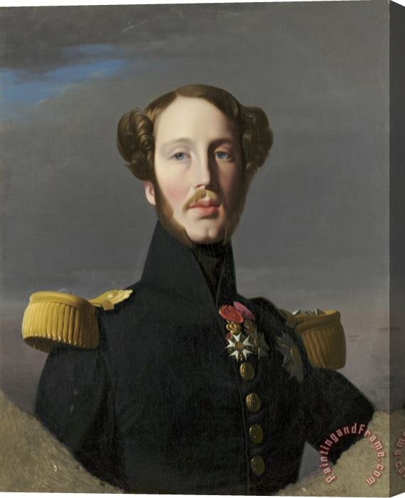 Jean Auguste Dominique Ingres Portrait of Ferdinand Philippe, Duke of Orleans Stretched Canvas Print / Canvas Art