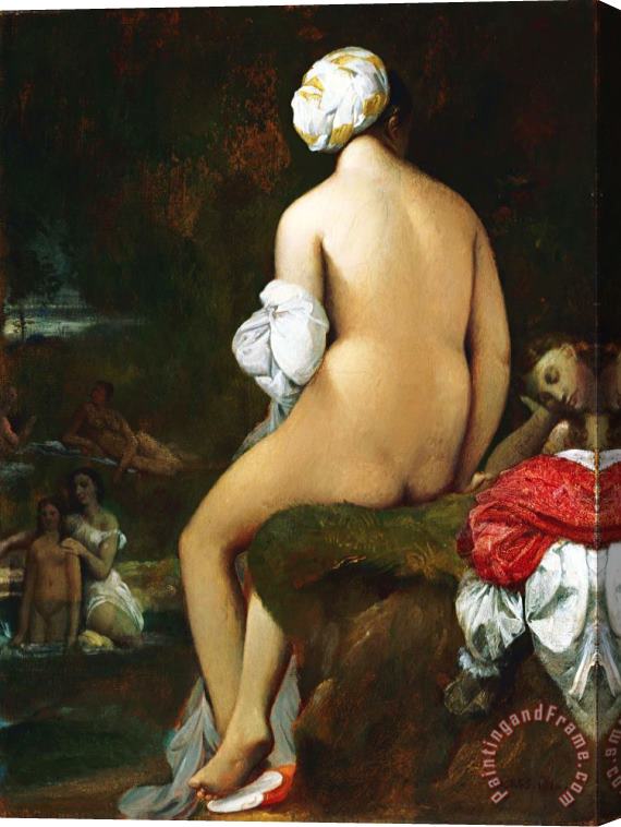 Jean Auguste Dominique Ingres The Small Bather Stretched Canvas Print / Canvas Art