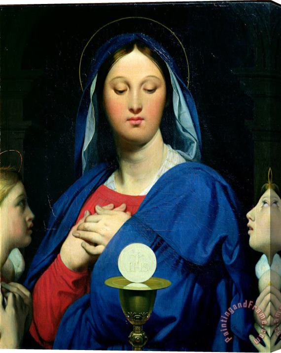 Jean Auguste Dominique Ingres The Virgin of The Host Stretched Canvas Print / Canvas Art