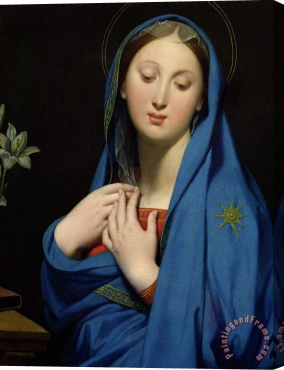Jean Auguste Dominique Ingres Virgin Of The Adoption Stretched Canvas Painting / Canvas Art
