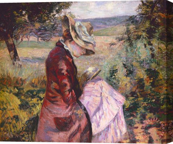 Jean Baptiste Armand Guillaumin Madame Guillaumin Reading Stretched Canvas Painting / Canvas Art