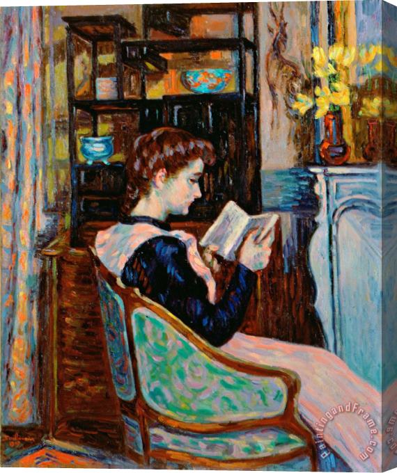 Jean Baptiste Armand Guillaumin Mlle Guillaumin Reading Stretched Canvas Painting / Canvas Art