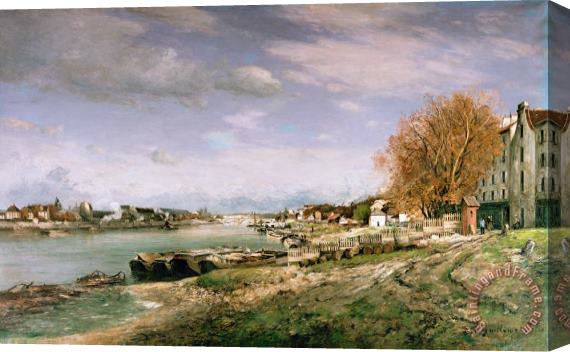 Jean Baptiste Armand Guillaumin The old quay at Bercy Stretched Canvas Print / Canvas Art