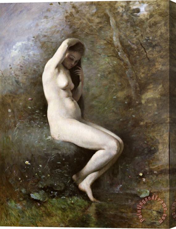 Jean Baptiste Camille Corot Venus Bathing Stretched Canvas Print / Canvas Art