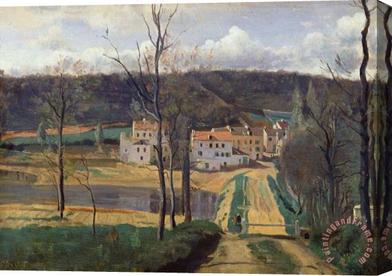 Jean Baptiste Camille Corot Ville dAvray Stretched Canvas Print / Canvas Art