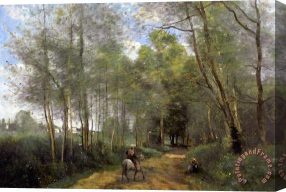 Jean Baptiste Camille Corot Ville Davray Stretched Canvas Painting / Canvas Art