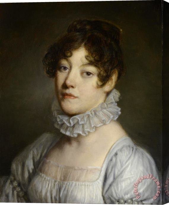 Jean-Baptiste Greuze  Portrait of a Young Woman Stretched Canvas Painting / Canvas Art