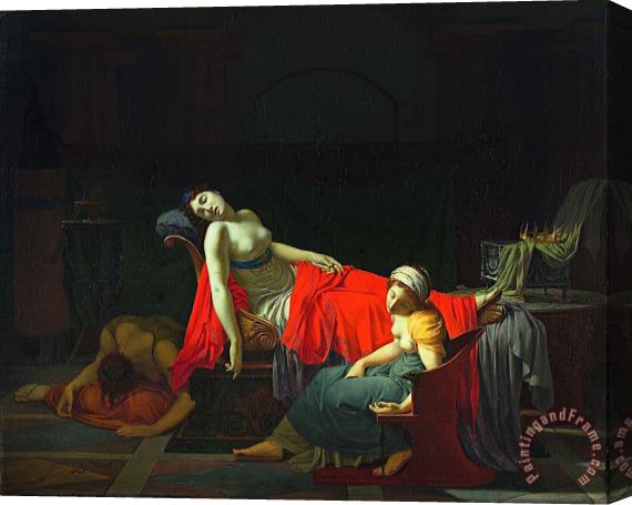 Jean-Baptiste Regnault Death of Cleopatra Stretched Canvas Painting / Canvas Art