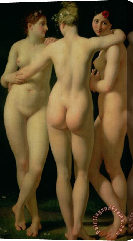 Jean-Baptiste Regnault The Three Graces Stretched Canvas Print / Canvas Art