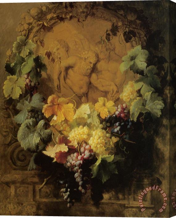 Jean Baptiste Robie In Honor of Bacchus Stretched Canvas Print / Canvas Art