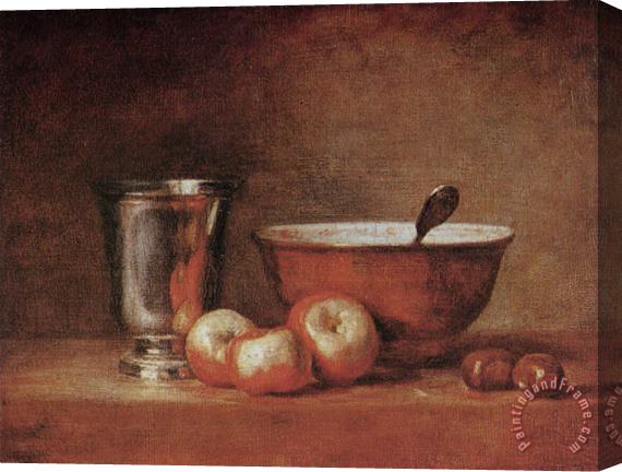 Jean-Baptiste Simeon Chardin The Silver Cup Stretched Canvas Print / Canvas Art