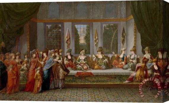 Jean Baptiste Vanmour Greek Wedding Stretched Canvas Painting / Canvas Art