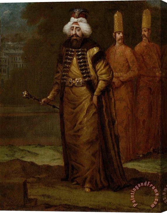 Jean Baptiste Vanmour Sultan Ahmed III Stretched Canvas Painting / Canvas Art
