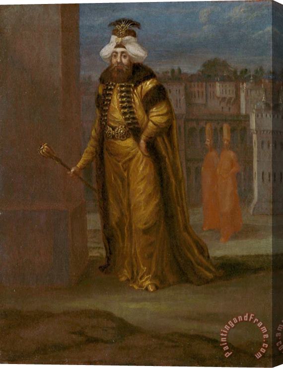 Jean Baptiste Vanmour Sultan Mahmud I Stretched Canvas Print / Canvas Art