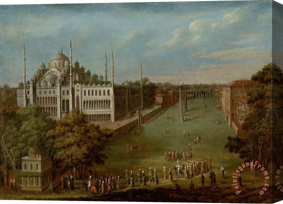 Jean Baptiste Vanmour The Grand Vizier Crossing The Atmeydani (horse Square) Stretched Canvas Painting / Canvas Art