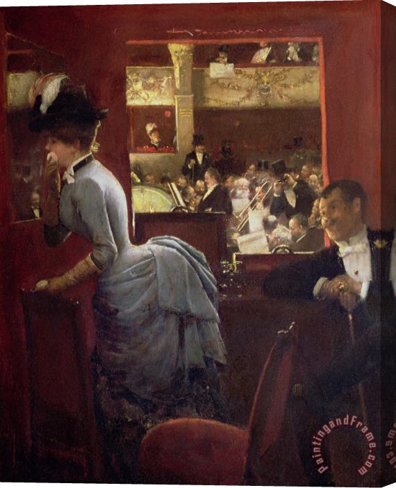 Jean Beraud The Box by the Stalls Stretched Canvas Painting / Canvas Art