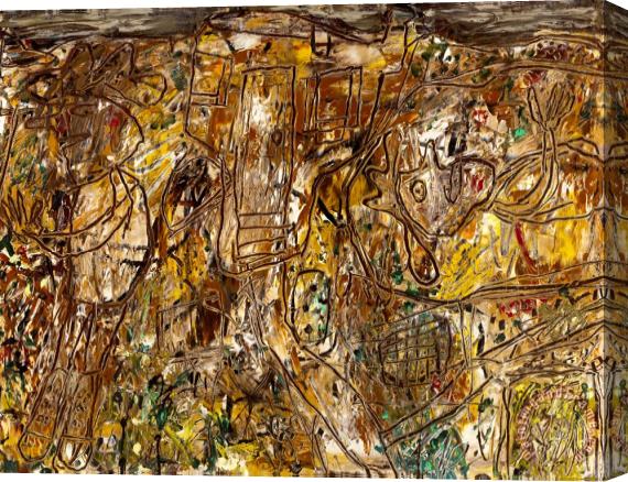 Jean Dubuffet Alentour La Maison, 1957 Stretched Canvas Painting / Canvas Art