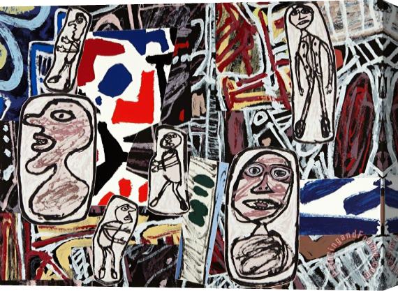 Jean Dubuffet Faits Memorables I (memorable Events I), 1978 Stretched Canvas Painting / Canvas Art