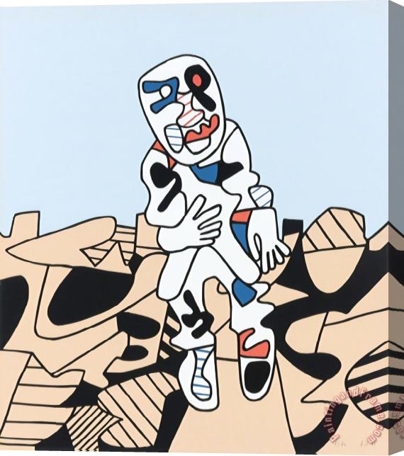 Jean Dubuffet Marche En Campagne (webel 1171), 1975 Stretched Canvas Painting / Canvas Art