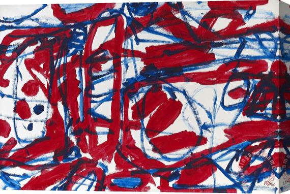 Jean Dubuffet Mire G72 (bolero), 1983 Stretched Canvas Print / Canvas Art