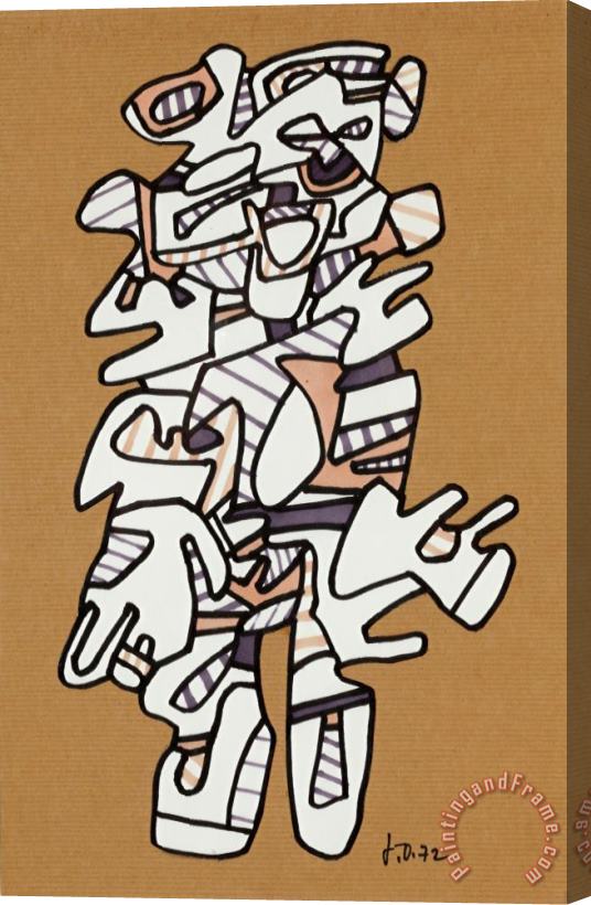 Jean Dubuffet Personnage, 1972 Stretched Canvas Print / Canvas Art