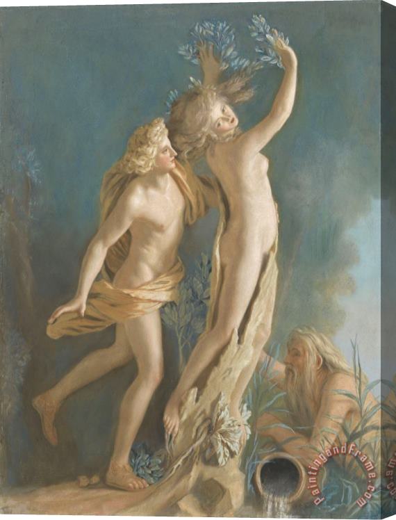 Jean-Etienne Liotard Apollo En Daphne, Naar Het Beeld Van Gianlorenzo Bernini in De Borghese Verzameling Te Rome Stretched Canvas Print / Canvas Art