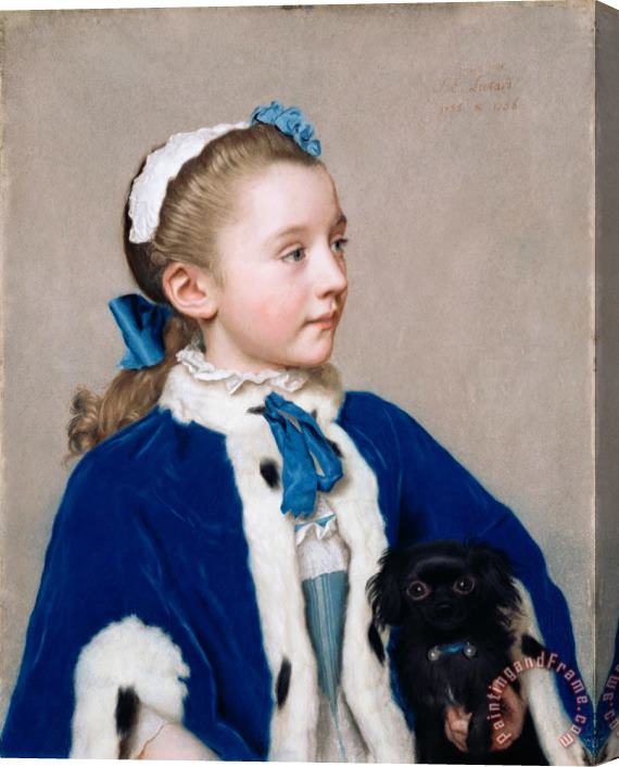 Jean-Etienne Liotard Maria Frederike Van Reede Athlone at Seven Stretched Canvas Painting / Canvas Art