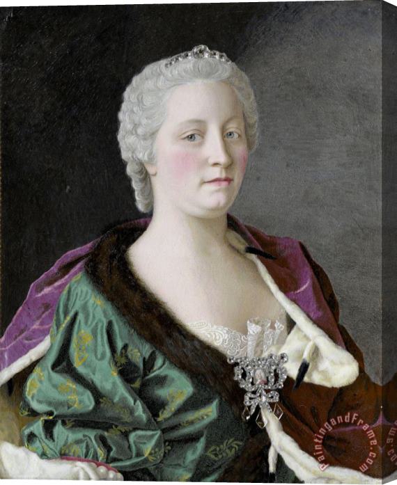 Jean-Etienne Liotard Maria Theresia Van Oostenrijk Stretched Canvas Painting / Canvas Art