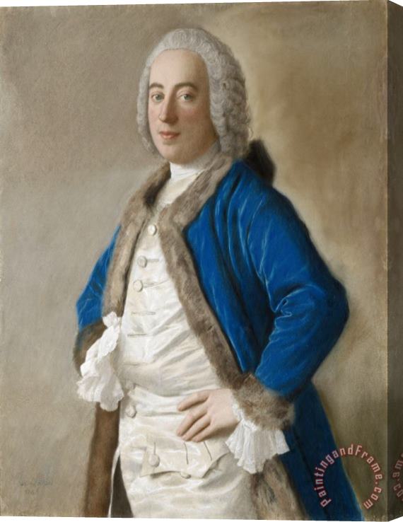 Jean-Etienne Liotard Portret Van Joseph Bouer, Koopman Te Genua Stretched Canvas Print / Canvas Art