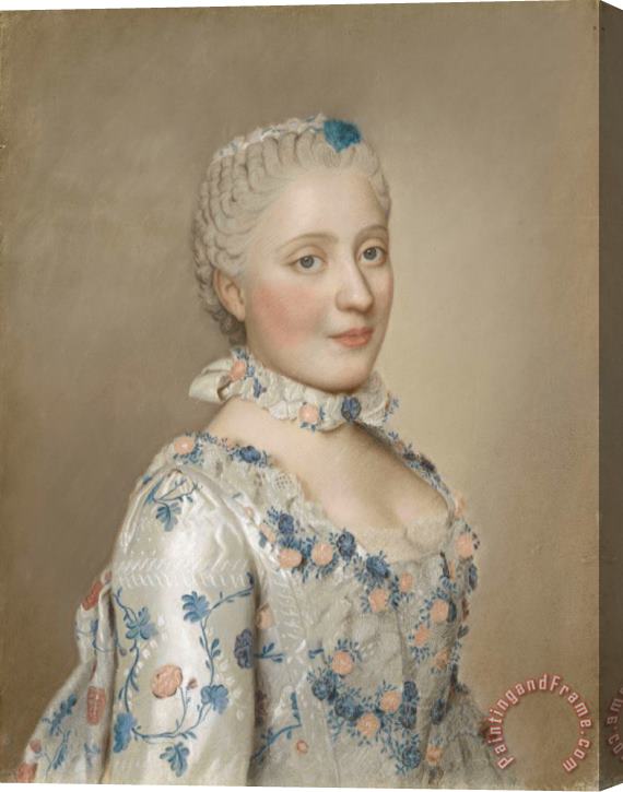 Jean-Etienne Liotard Portret Van Marie Josephe Van Saksen (1731 67), Dauphine Van Frankrijk Stretched Canvas Print / Canvas Art