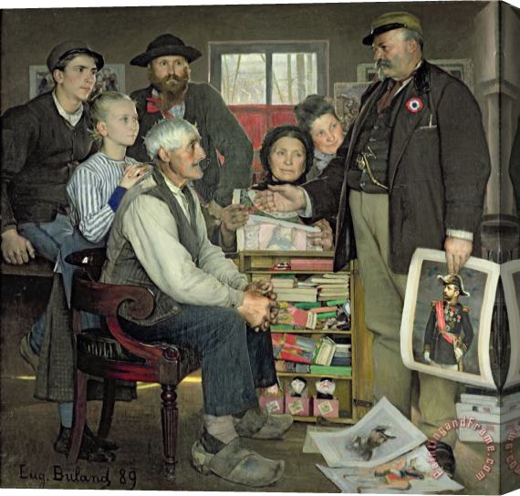 Jean Eugene Buland Propaganda Stretched Canvas Painting / Canvas Art